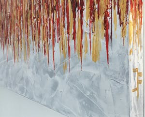 John Foppen - Rapsody In Red ...... # K05 . XL. GROOT. kopen? Bied vanaf 169!