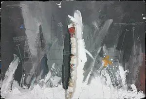 Mihajlo Petkovic - Lot van twee schilderijen in gemengde techniek kopen? Bied vanaf 1!