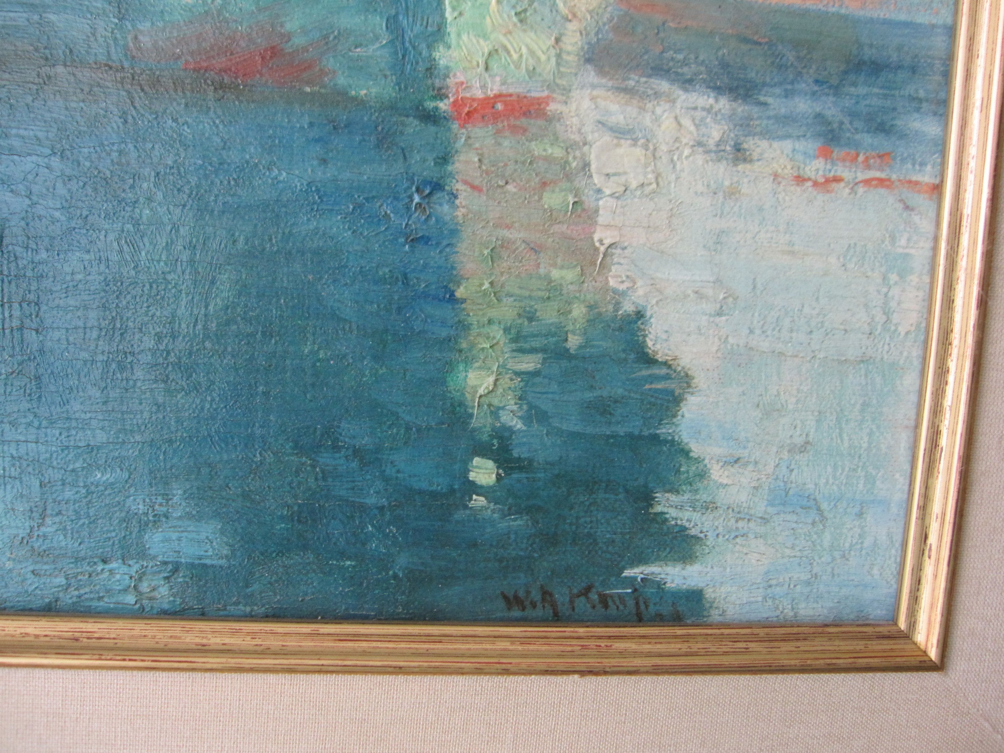 Willem Knip - Driemaster in haven Bretagne 1928 kopen? Bied vanaf 1250!