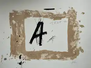 Antoni Tapies - LETTRE A vendu pour 59€ !