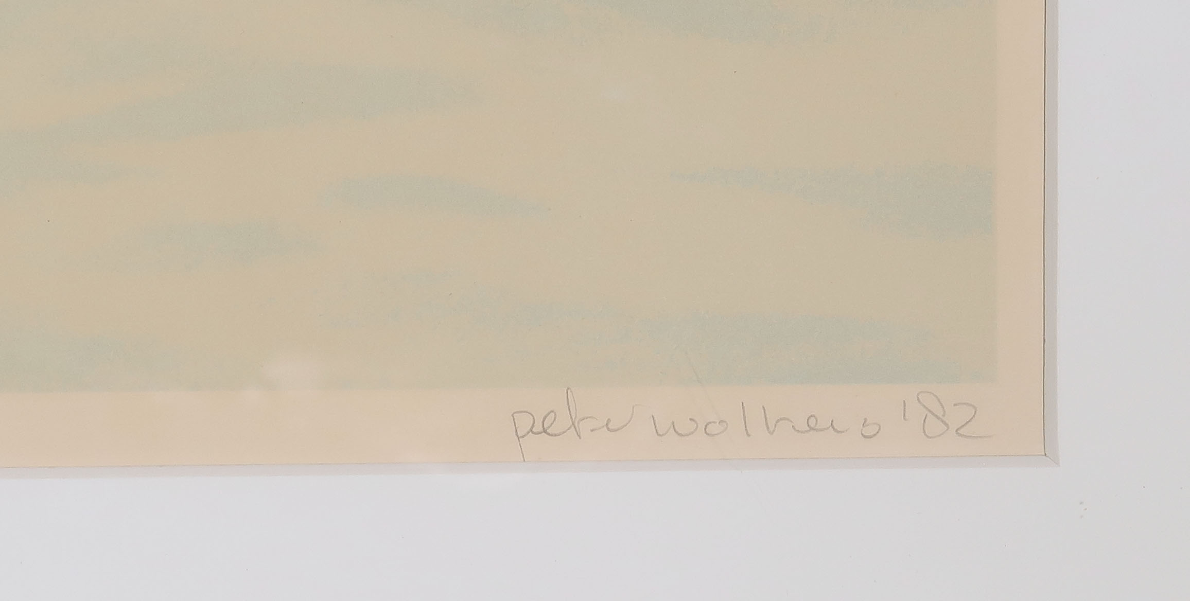 Peter Wolters - Litho, Westzijderveld IV - Ingelijst kopen? Bied vanaf 1!