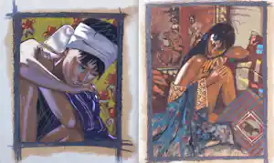 Nico Vrielink - Twee gesigneerde litho's in casette, Asia vendu pour 43€ !