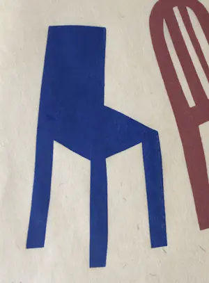 Klaas Gubbels - houtdruk ‘Stilleven met drie stoelen ’ - 2000 - oplage 30 kopen? Bied vanaf 350!