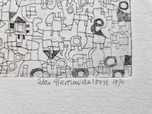 Eelco Glastra van Loon - Non Conformist - 1971 - beperkte Oplage (40) Ets - puzzle - gesigneerd kopen? Bied vanaf 38!