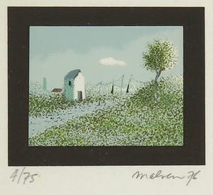 Willem van Malsen - Litho, Landschap kopen? Bied vanaf 35!