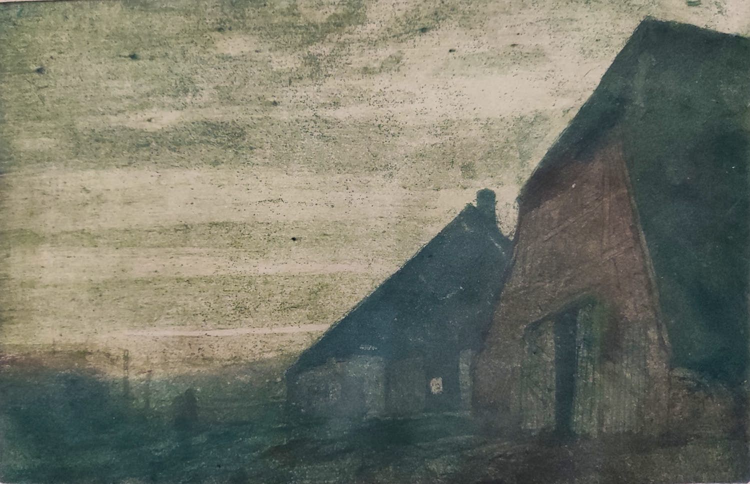 Eugene Lucker - Boerderijtje in de schemering verkocht voor € 40!
