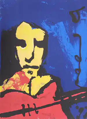 Herman Brood - Gitarist - EA - GROOT verkocht voor € 350!