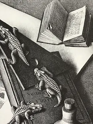 M.C. Escher - Vintage lithografische affiche Vorpal Gallery Soho kopen? Bied vanaf 50!