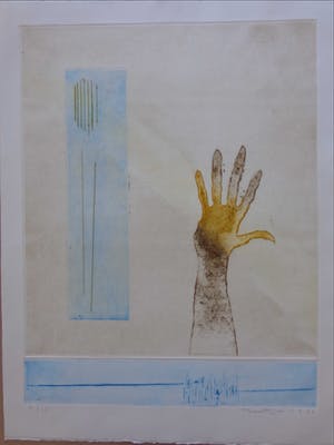 Jan Montyn - LA LUMIERE / KLEURETS / 65x50cm / SIG / 1991 kopen? Bied vanaf 45!