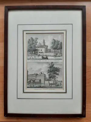 Carel Frederik Bendorp (I) - 1793. Rotterdam. Schiedamsche Poort en Goudsche Poort kaufen? Bieten Sie von 30!
