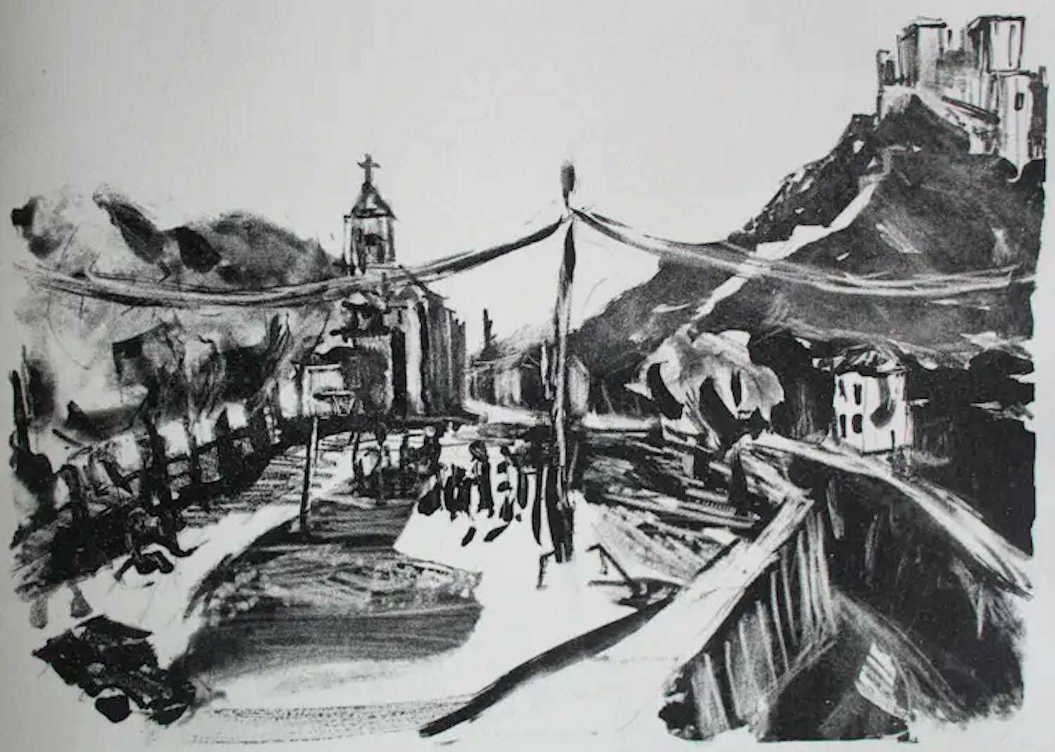 Jeroen Hermkens - Litho: Tien steden, Granada - 1988 kopen? Bied vanaf 50!