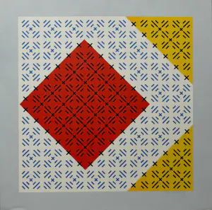 Henk van der Plas - Abstract Geometrische Compositie kopen? Bied vanaf 50!