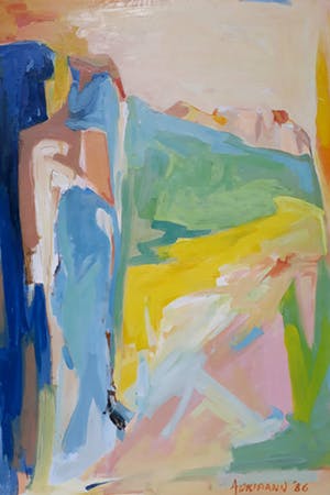 Adriaan Nieuwenhuis - Veules les Roses, olieverf op doek (ingelijst, zeer groot) - Laatste keer! kopen? Bied vanaf 250!