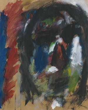 Eugene Brands - Gouache, Portret - Ingelijst kopen? Bied vanaf 1!