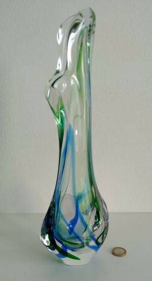 Max Verboeket - Kristal Unie Maastricht, fraaie gesigneerde vaas kopen? Bied vanaf 69!