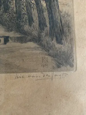 Nico van der Jagt - Poldersloot met knotwilgen kopen? Bied vanaf 50!