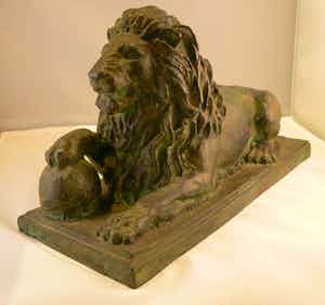 Brons (Onbekend) - Bronzen Leeuw verkocht voor € 125!