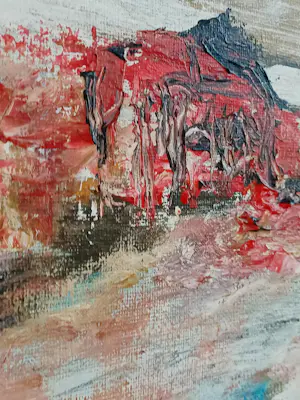 Onbekend - 100x100 abstract Landscape kopen? Bied vanaf 80!