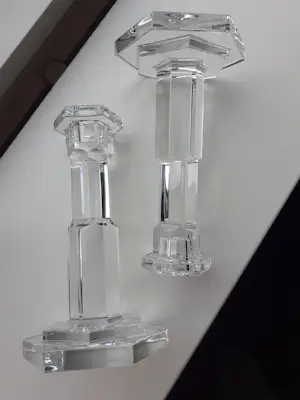 Baccarat - Twee Kristallen Kandelaars model Abysse kopen? Bied vanaf 700!
