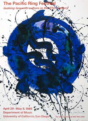 Sam Francis - Handgesigneerd affiche, The Pacific Ring Festival verkocht voor € 100!