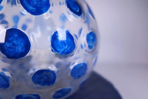 Niet of onleesbaar gesigneerd - Glas en keramiek, Lamp kopen? Bied vanaf 10!