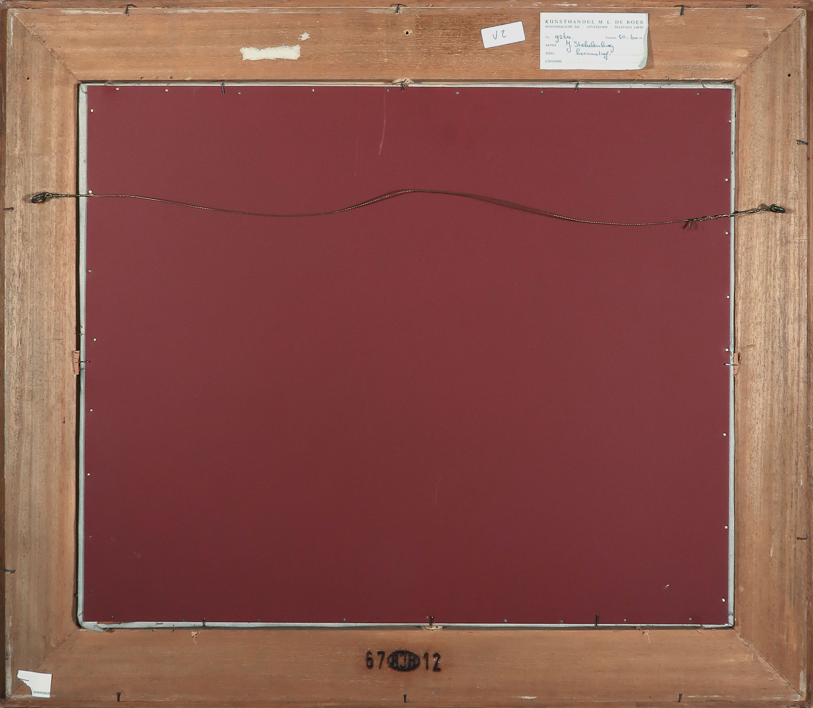 Jan Stekelenburg - Olieverf op doek, Locomotief - Ingelijst kopen? Bied vanaf 1!