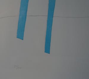 Klaas Gubbels - Litho: Rode kan, witte kop en blauwe tafel kopen? Bied vanaf 250!