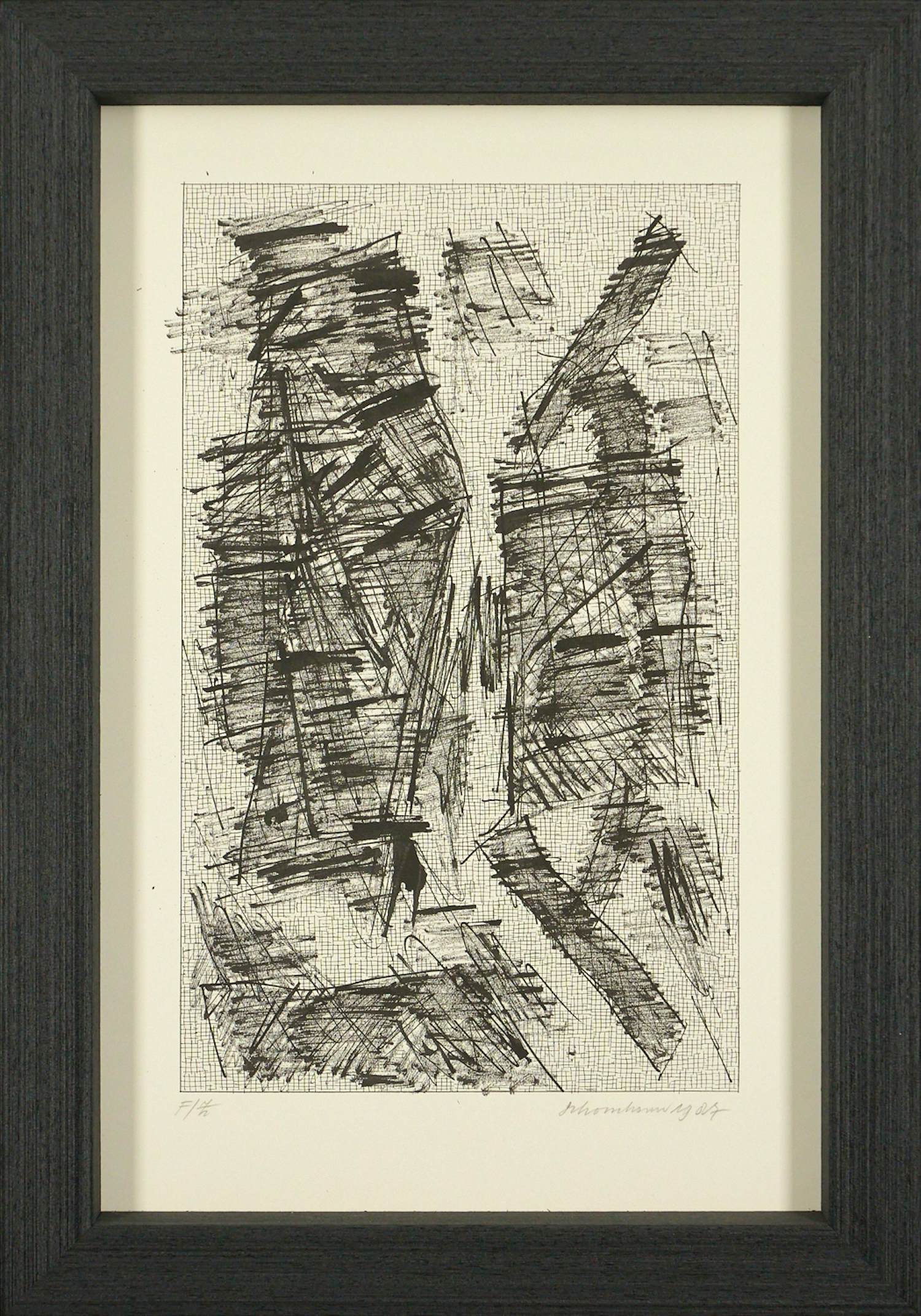 AcheterJan Schoonhoven - Siebdruck - Sonderausgabe - minimalistisches Meisterwerk - hochwertig gerahmt? Enchérissez de 680!