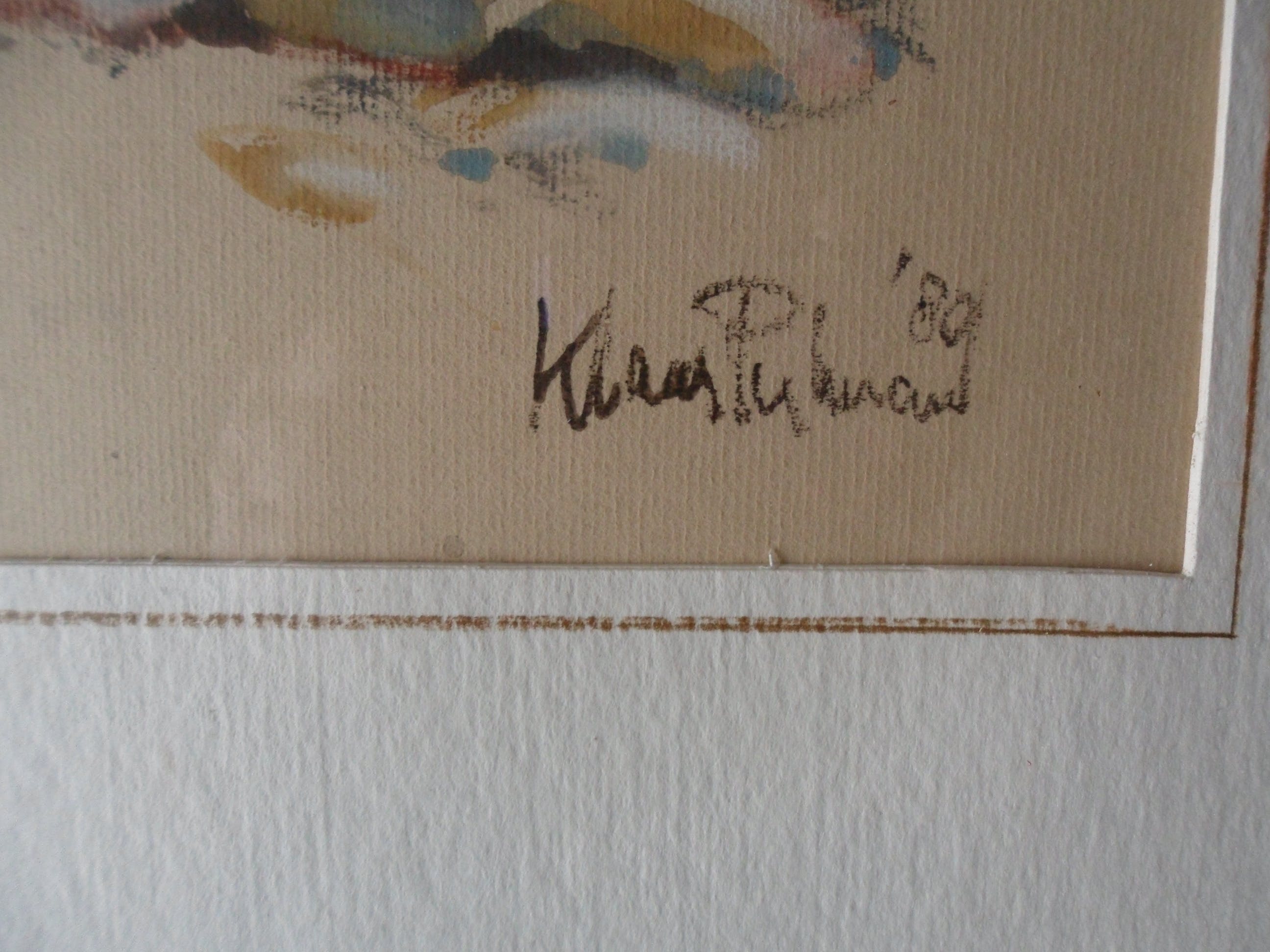 Klaas Pijlman - Aquarel. Titel."Boomstronk". kopen? Bied vanaf 60!