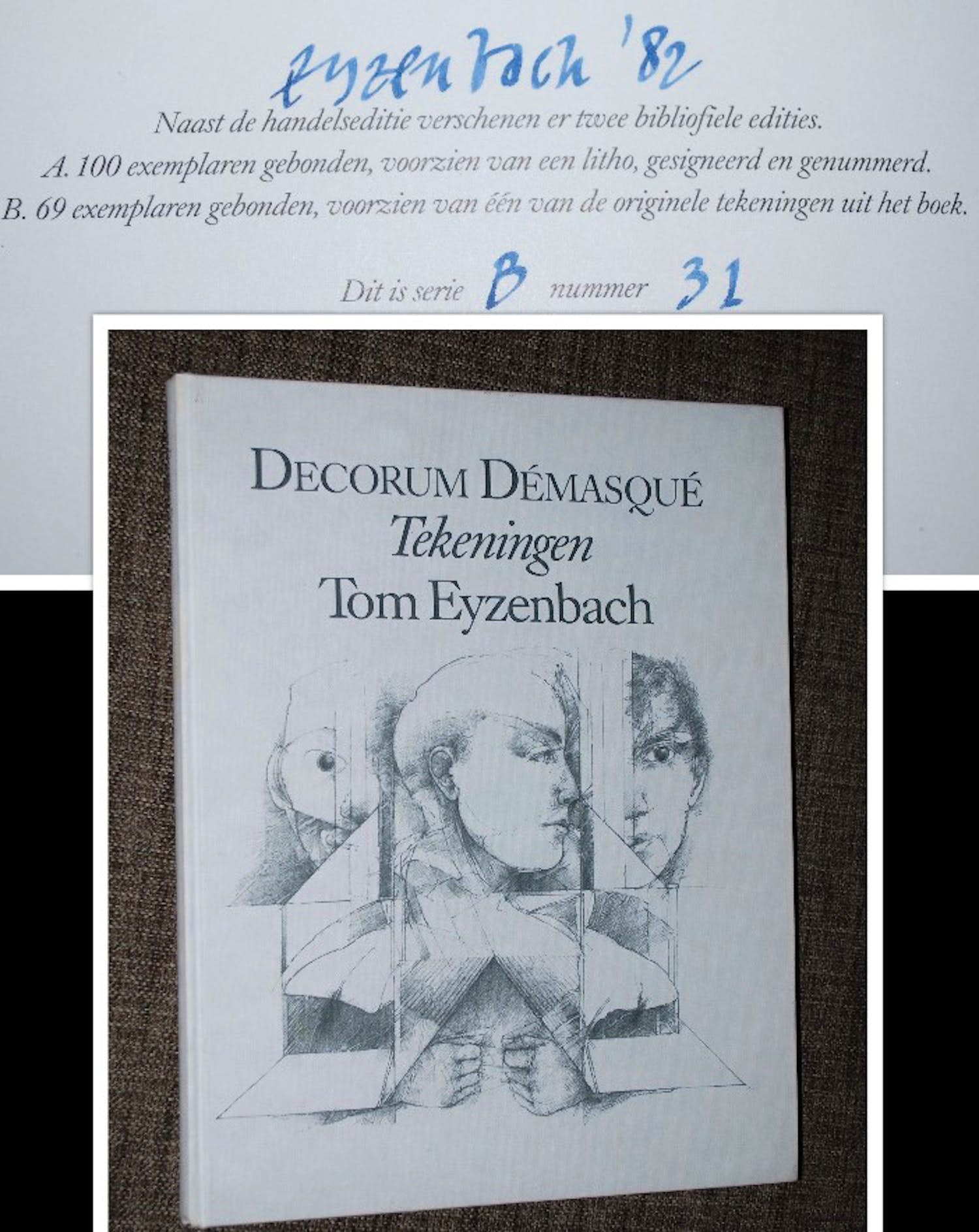 Tom Eyzenbach - Bibliofiele uitgave, gesigneerd, nr. 31/69 verkocht voor € 20!