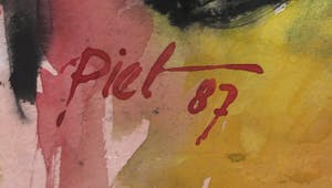 Piet Snoeren - Aquarel, Figuren - Ingelijst kopen? Bied vanaf 1!