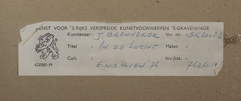 Josien Brenneker - In de lucht - 1976 - Ets en aquatint op papier - BKR Eindhoven kopen? Bied vanaf 10!