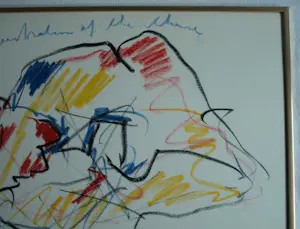 Anton Heyboer - Pastel , Frustration – Ingelijst kopen? Bied vanaf 1!