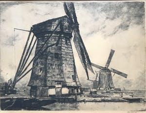 Jan Sirks - Hollands landschap kopen? Bied vanaf 80!