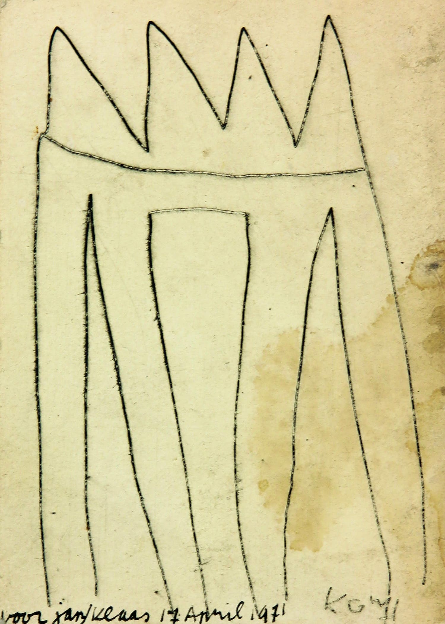 Klaas Gubbels - Droge naald, Zonder titel kopen? Bied vanaf 1!