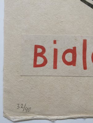 Klaas Gubbels - houtdruk met collage - Bialetti 1933 - oplage 40. kopen? Bied vanaf 425!