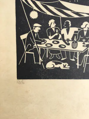 Gerd Arntz - Carnaval - Een verjongingsmolen - 1954/86 kopen? Bied vanaf 250!