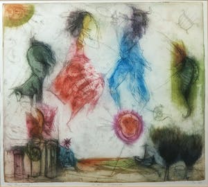 Sam Parabirsingh - Kleurenets, La dante mythologique - Ingelijst kopen? Bied vanaf 1!