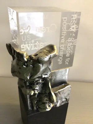 Ad Haring - Sculptuur / Afstudeer plaat Erasmus Universiteit . kopen? Bied vanaf 89!