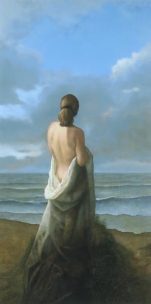 Fred de Heij - Giclée, Strand - Ingelijst (Groot) kopen? Bied vanaf 70!