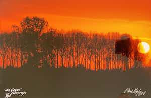 Paul Huf - C-print - 'Van Gogh's footsteps' - 1988 (INGELIJST) verkocht voor € 1!