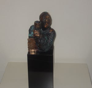 Sjer Jacobs - Santé (brons op marmeren sokkel) kopen? Bied vanaf 500!