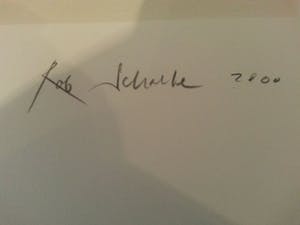 Rob Scholte - Schitterend zeefdruk. Titel,"Mis en bouteille dans Noscaves" (2000) kopen? Bied vanaf 50!