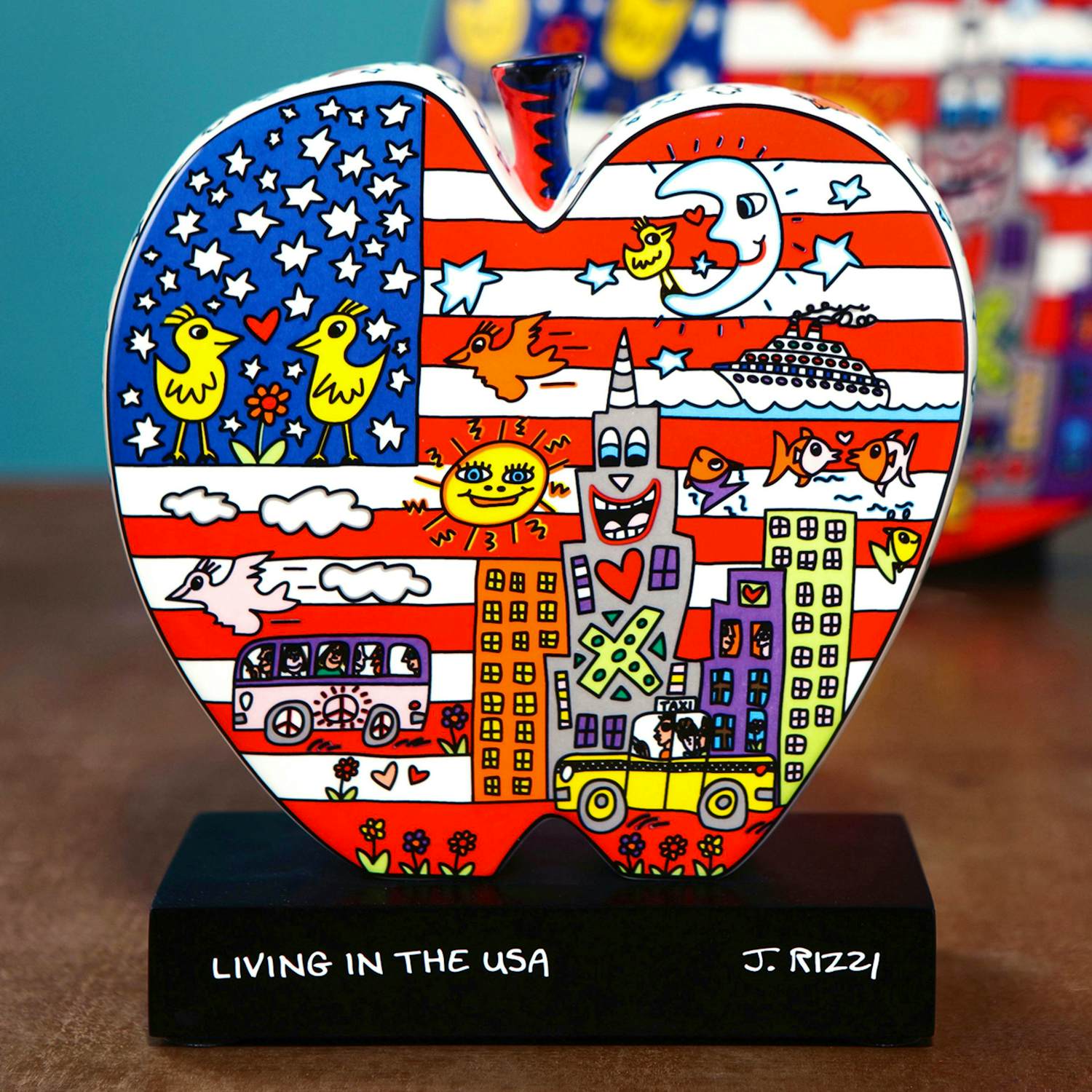 James Rizzi - Living in the USA – Skulptur kopen? Bied vanaf 120!