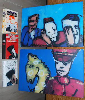 AcheterHerman Brood - 3 boeken en 2 hoogwaardige artprints op canvas spieraam (40x60 cm)? Enchérissez de 70!