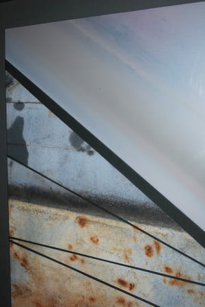 John Spek - Geschonden land III - grote metalen rvs collage kopen? Bied vanaf 125!