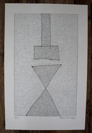 Jan Schoonhoven - Vorm, zeefdruk kopen? Bied vanaf 375!