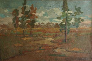 Harry van Kruiningen - Olieverf op doek , Landschap – gesigneerd – ca. 1935 kopen? Bied vanaf 1150!