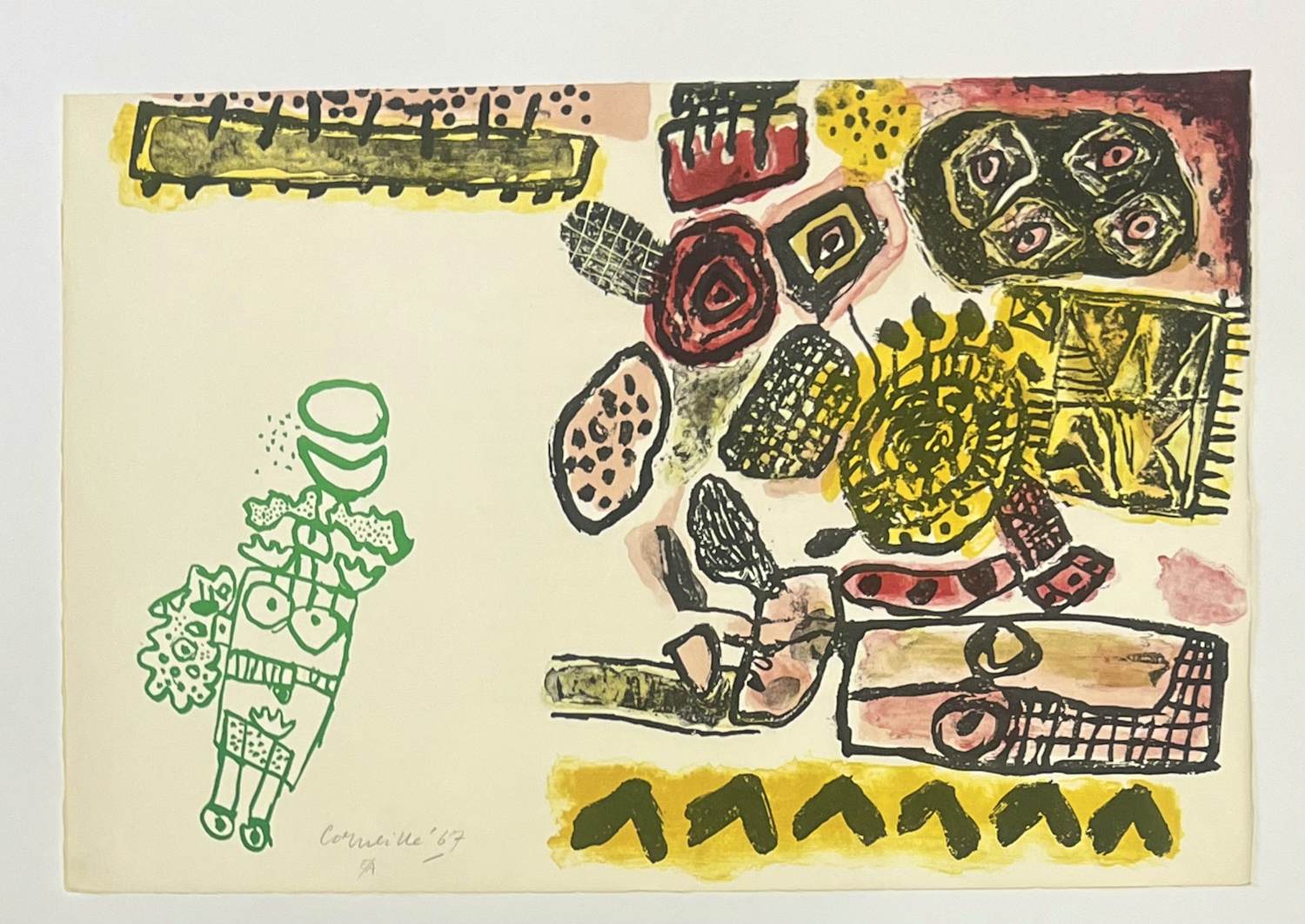 Corneille - Lithografie Vrouw van de nacht en de dageraad, 1967 kopen? Bied vanaf 600!