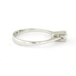 14k witgouden solitair ring met briljant geslepen diamant totaal circa 0.16ct kopen? Bied vanaf 345!